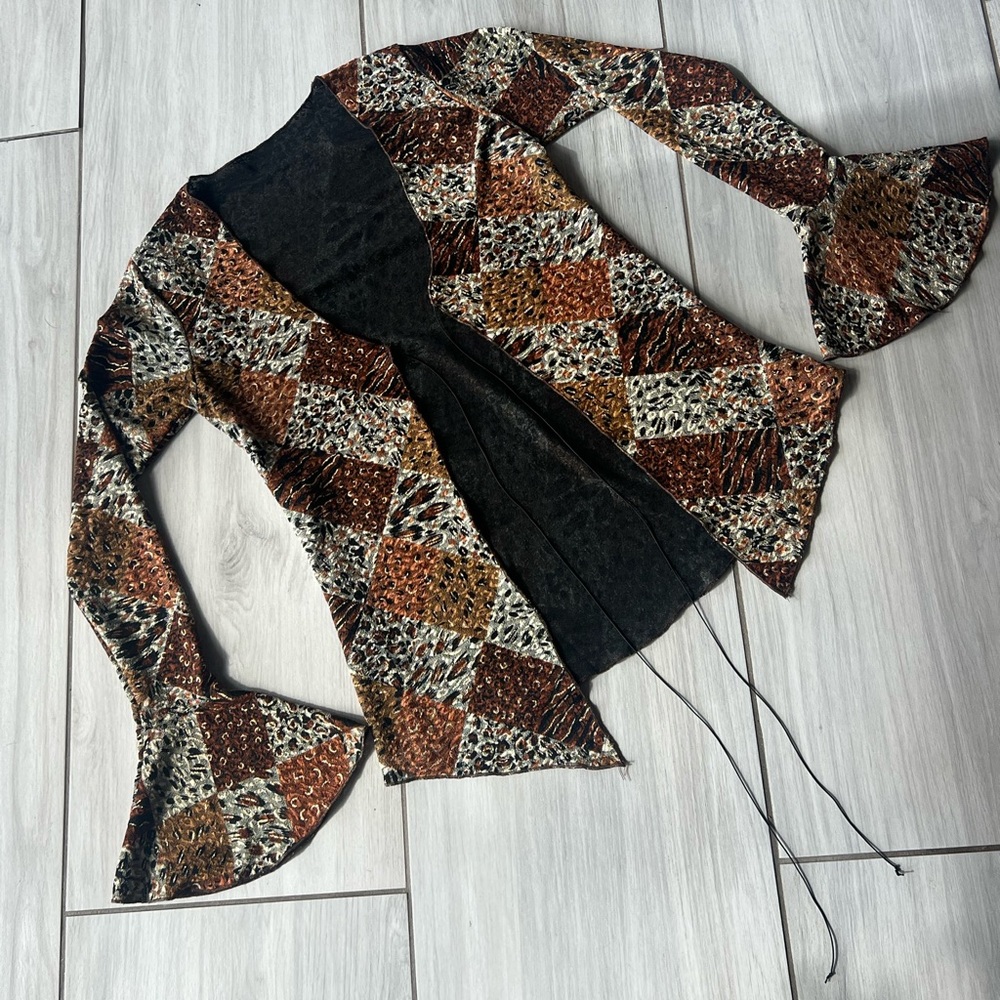 Kiki the Brand matching leopard top and skirt